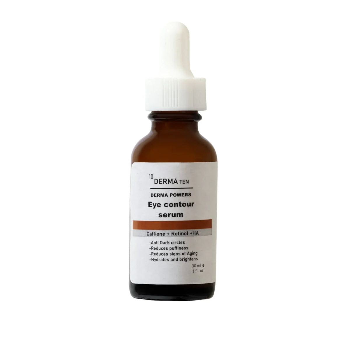 Derma 10 Eye Contour Serum Caffeine 5% + Retinol+ HA 30 ml | كريم للعينين Derma 30 مل