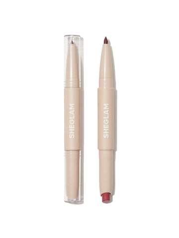 SHEGLAM GLAM 101 LIPSTICK & LINER DUO - MACARON