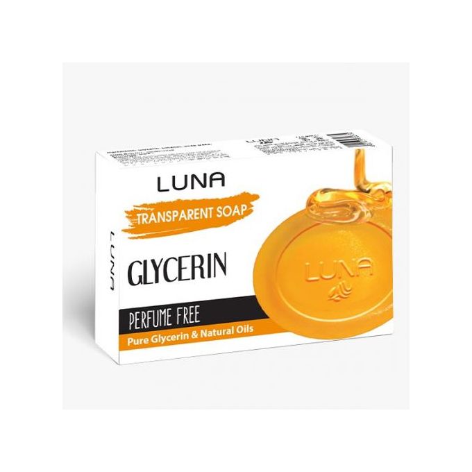 LUNA GLYCERIN PERFUME FREE TRANSPARENT SOAP 72g