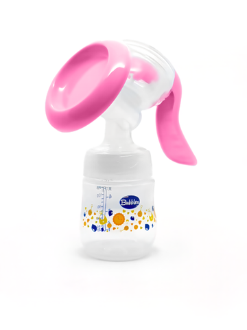 BUBBLES BREAST PUMP WITH BUBBLES BOTTLE(PINK)
