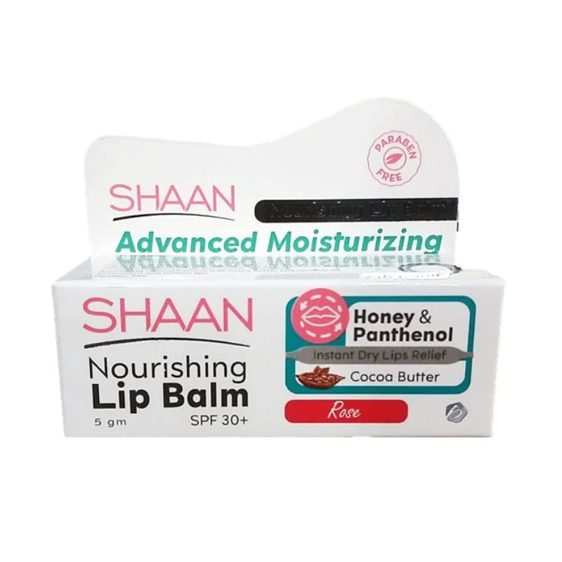 SHAAN LIP BALM COCOA BUTTER ROSE SPF30+ 5GM