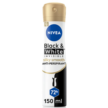 NIVEA WOMEN BLACK & WHITE SILKY SMOOTH SPRAY 150ML DISC