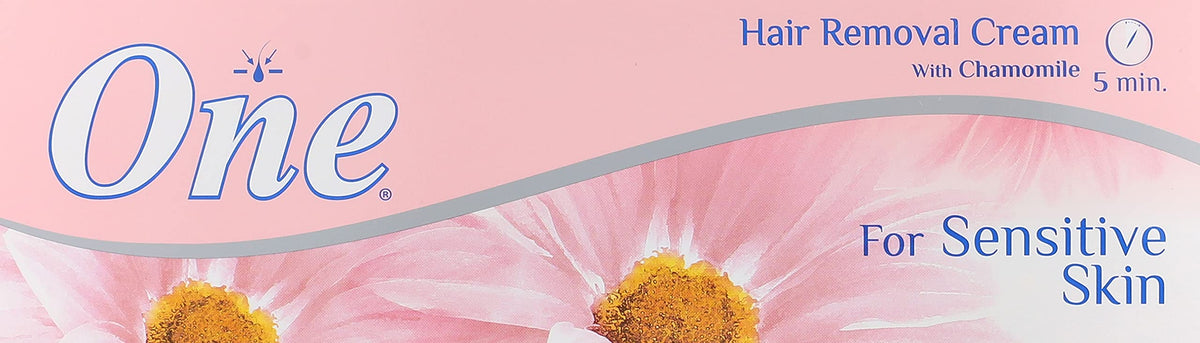 ONE HAIR REMOVAL CREAM WITH CHAMOMILE FOR SENSITIVE SKIN - 80GM
