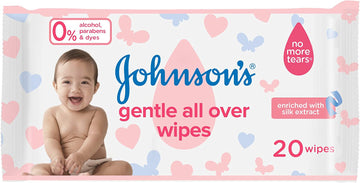 Johnson's Gentle All Over Baby Wipes - 20 Wipes