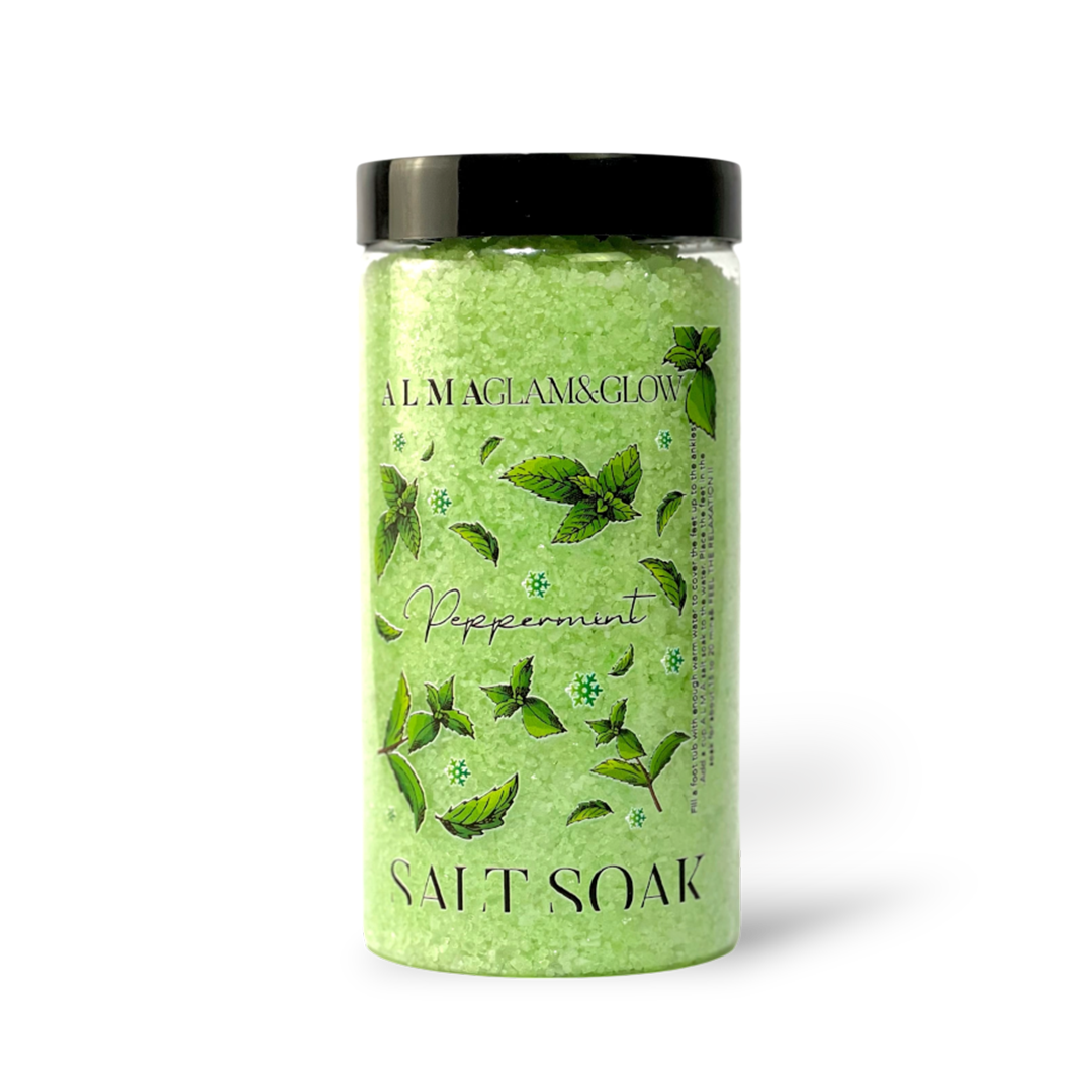 Peppermint Foot Salt Soak