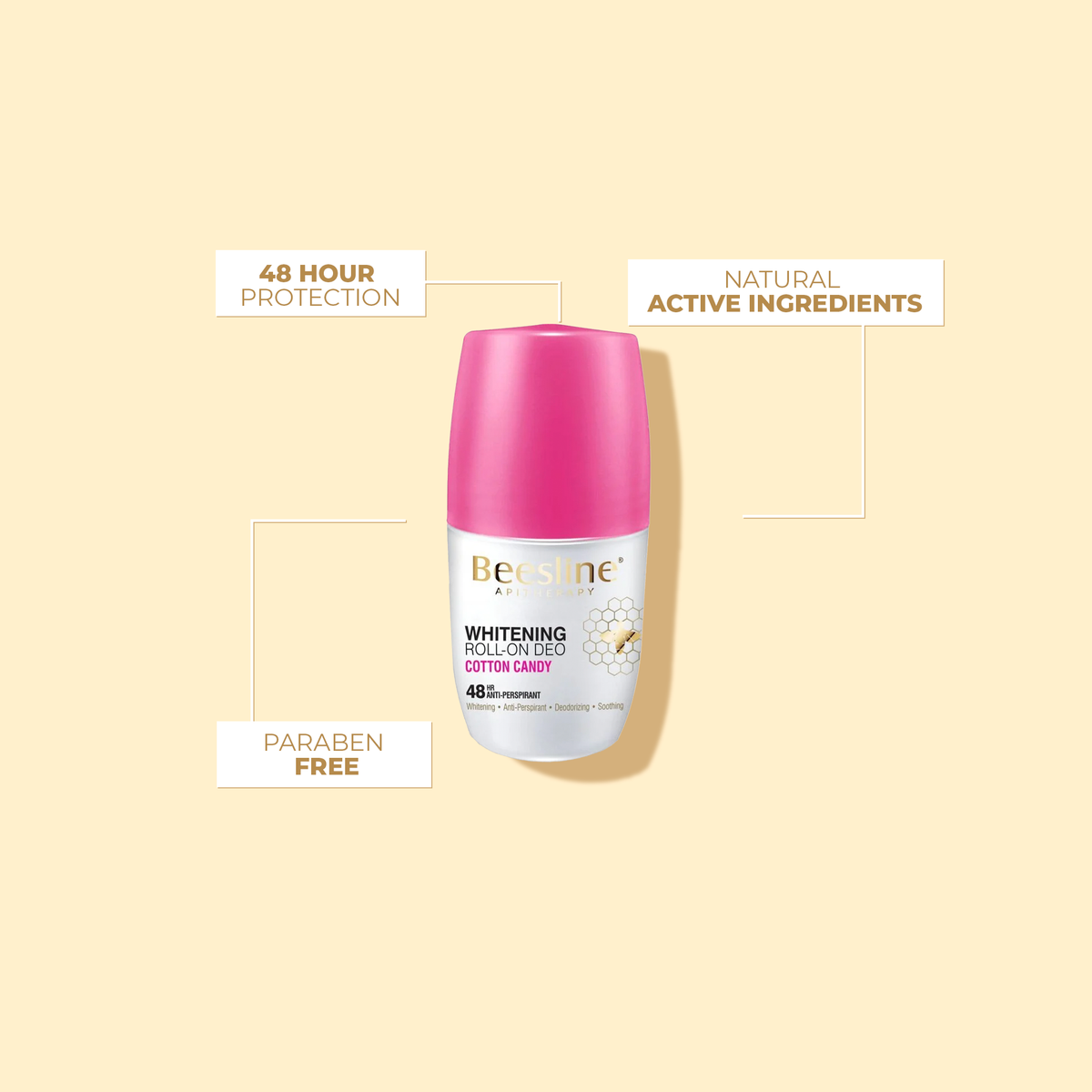Whitening Roll-On Deodorant - Cotton Candy (1+1 Free)