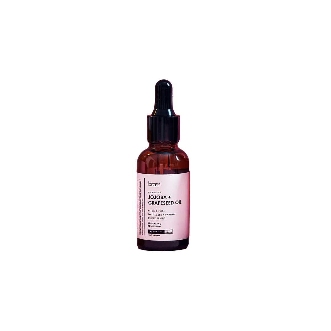 Cold-Pressed Jojoba & Grapseed Oil