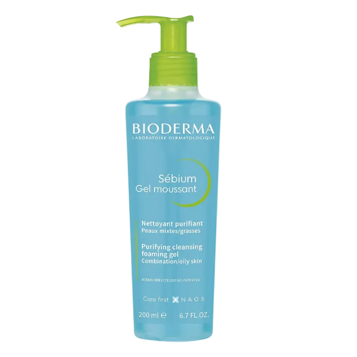 Bioderma Sebium Gel Moussant Cleansing Foaming Gel 200 ml | غسول للوجه بيوديرما 200 مل سيبيوم