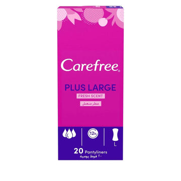 Carefree Plus Large With Fresh Scent 20 Panty Liners
