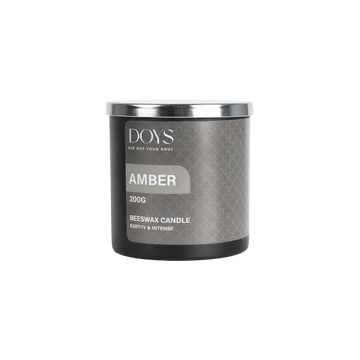 Amber Beeswax Candle