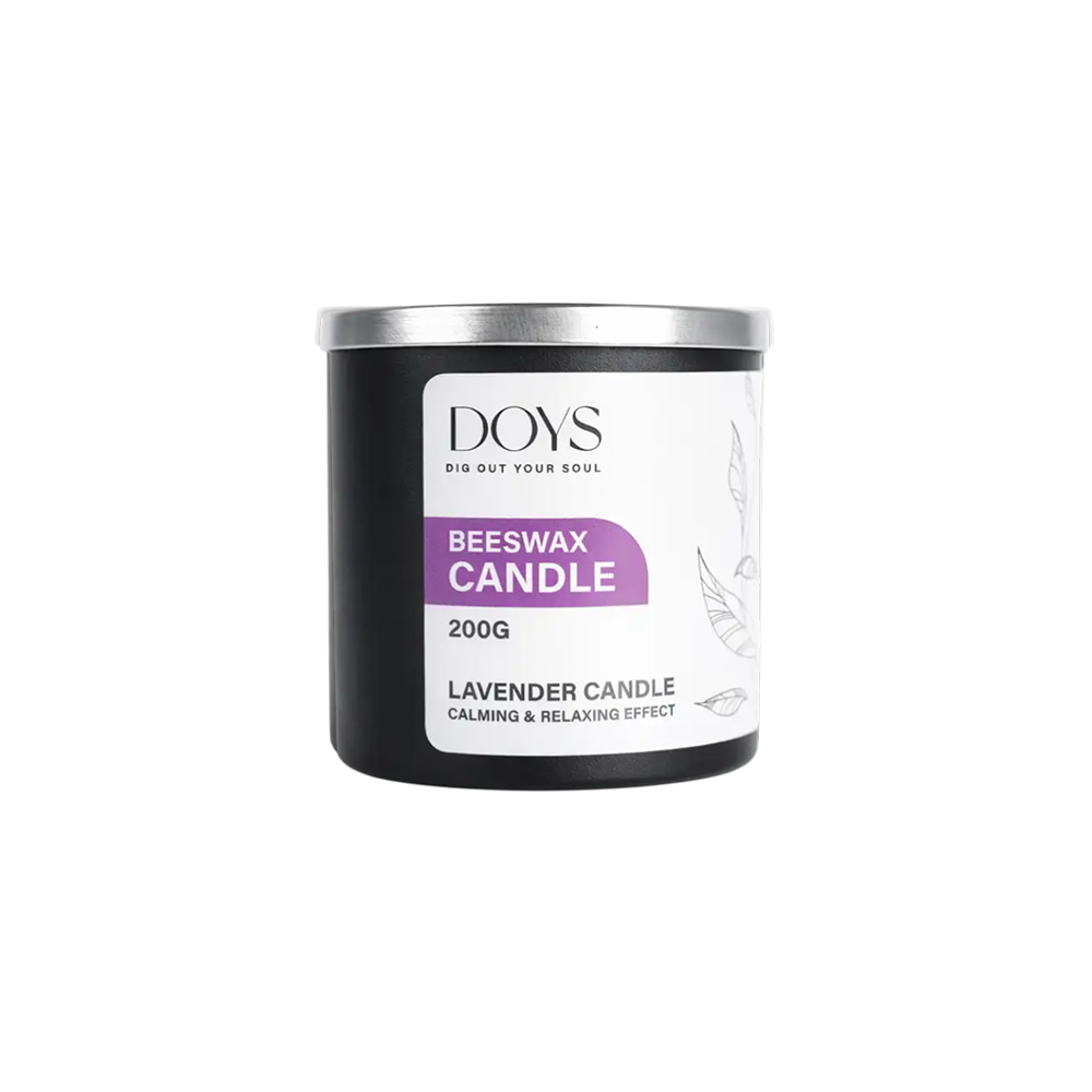 Lavender Beeswax Candle