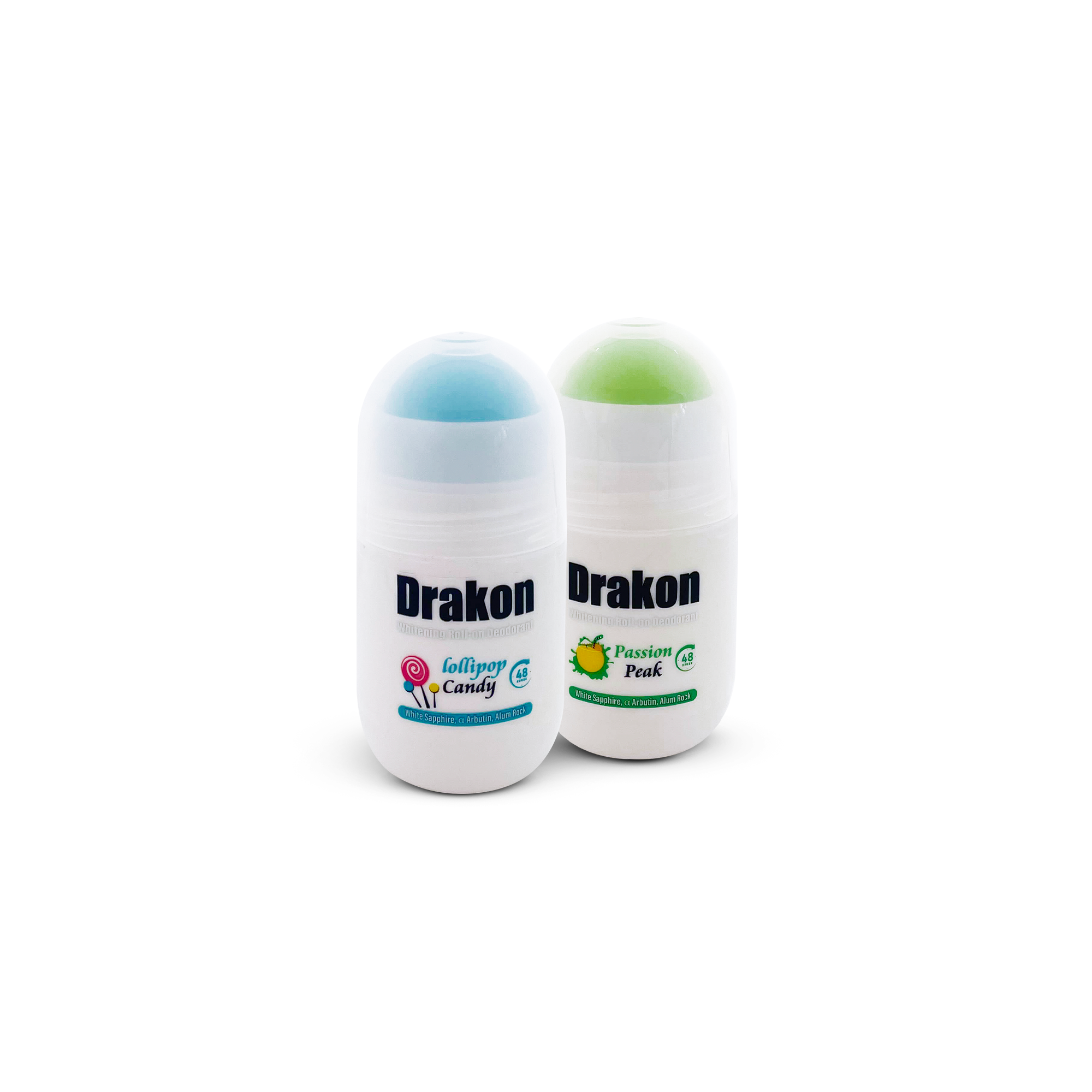 Whitening Roll-On Deodorant -  Lollipop Candy & Passion Peak (1+1 Free)
