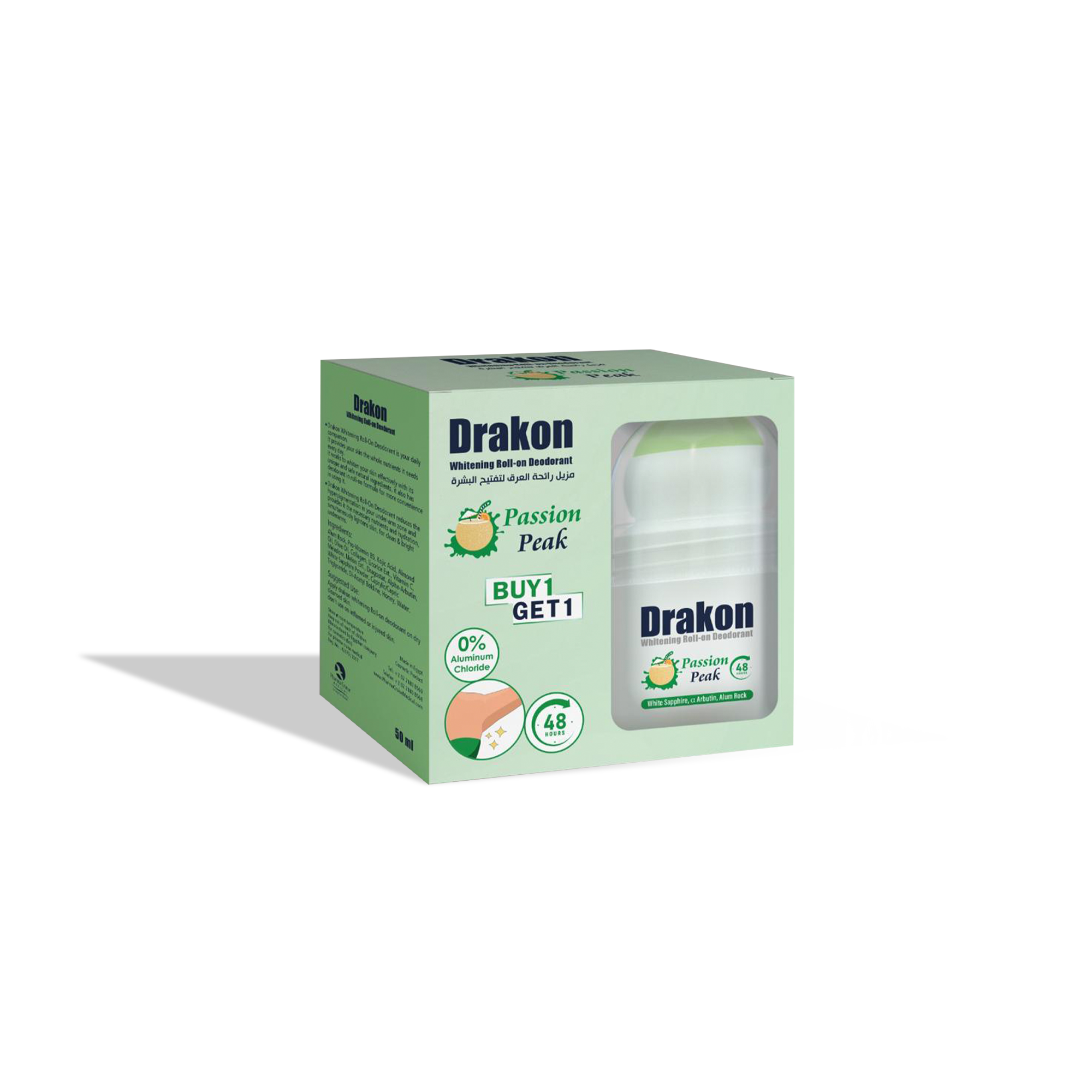 Whitening Roll-On Deodorant - Passion Peak (1+1 Free)