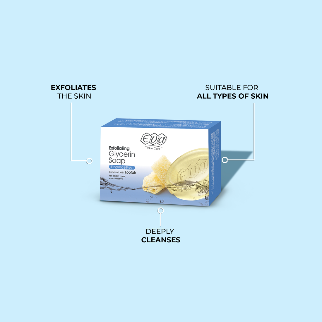 Exfoliating Glycerin Soap with Loofah