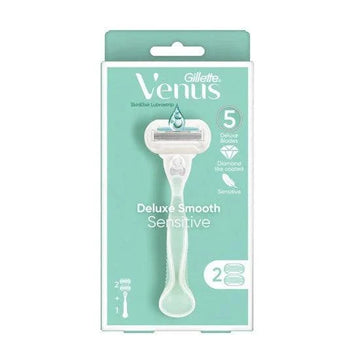 Gillette Venus ماكينة حلاقة Deluxe Smooth Sensitive 5 شفرات and 2 قطعه