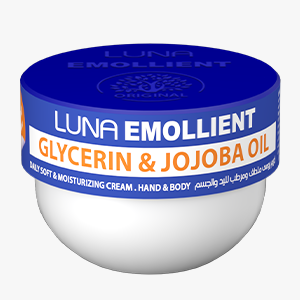 LUNA EMOLLIENT SOFT CREAM GLYCERIN & JOJOBA OIL 50GM