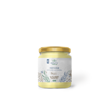 Foot Scrub Sea Salt Lavender & Peppermint Essential Oils