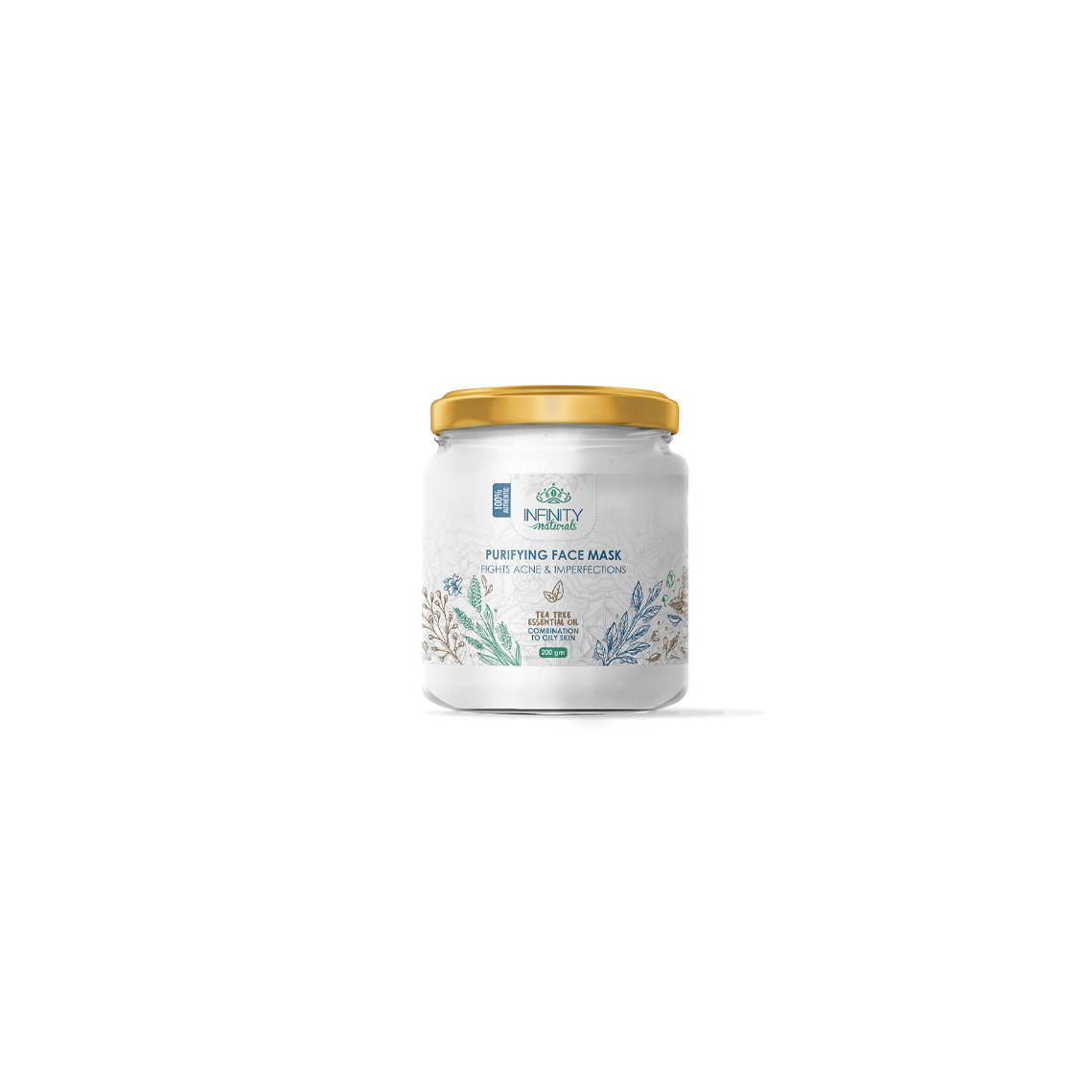 Purifying Facial Mask with Tea Tree Essential Oil