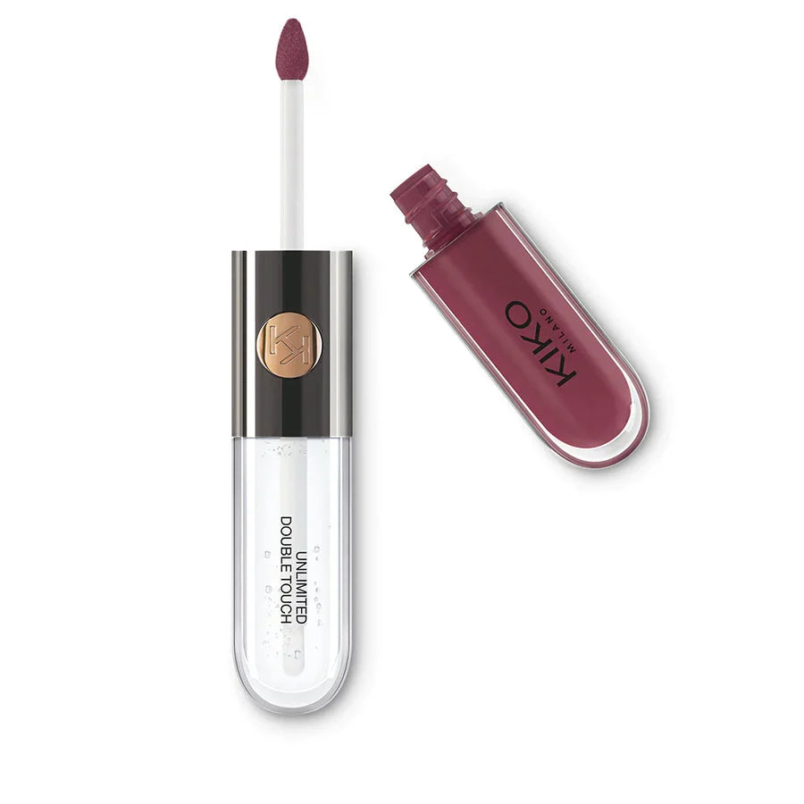 KIKO Unlimited Double Touch Liquid lipstick 121 Dark Rosy Chestnut