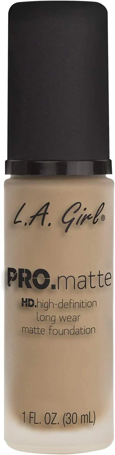 L.A.Girl Pro Matte Hight Definition Long Wear Matte Foundation 30ml, Bisque, GLM672