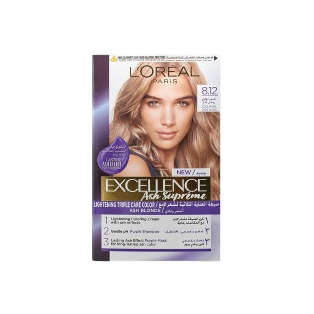 Excellence Ash Supreme 8.12 Cool Pearl Light Blonde