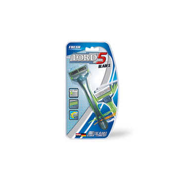 5 Blades with Lubricating Strip