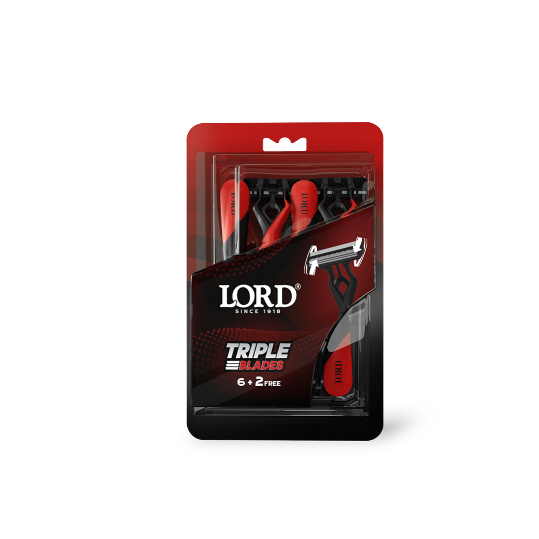 Triple Blades Disposable Razors (6+2 Free)