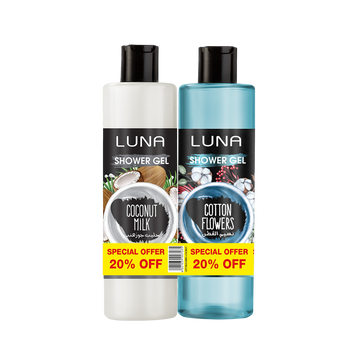 Shower Gel Bundle (Cotton Flowers + Coconut)
