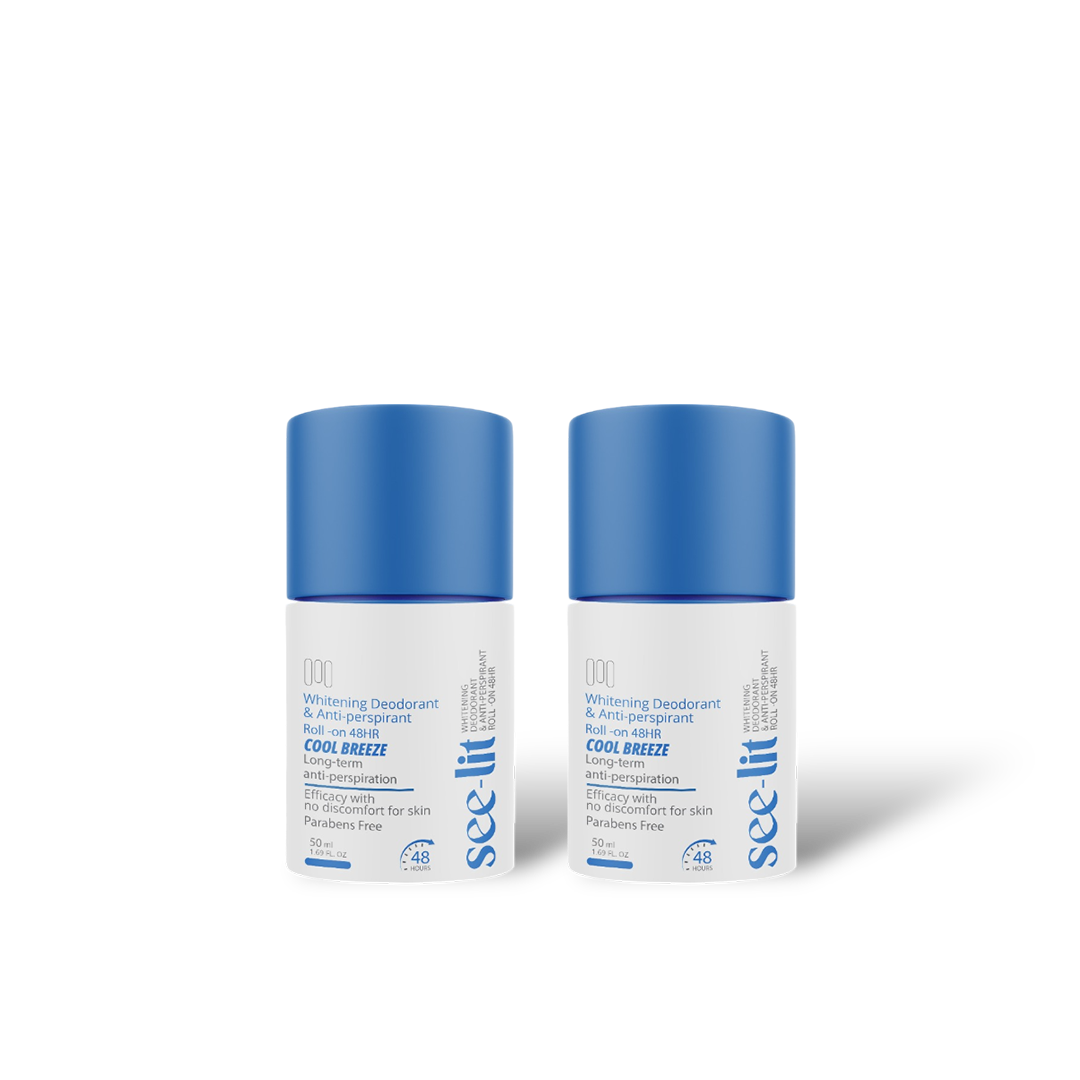 Whitening Deodorant & Anti-Perspirant Roll On - Cool Breeze (1+1)