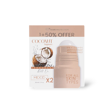 Coconut Whitening Deodorant Roll-On 1+50%