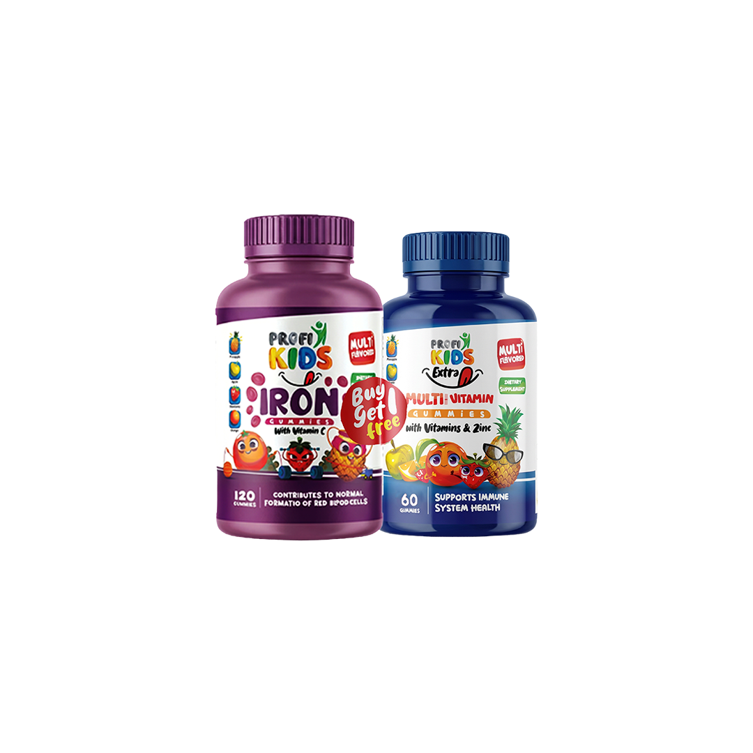 Iron Gummies + 60 Multivitamin Gummies (1+1)