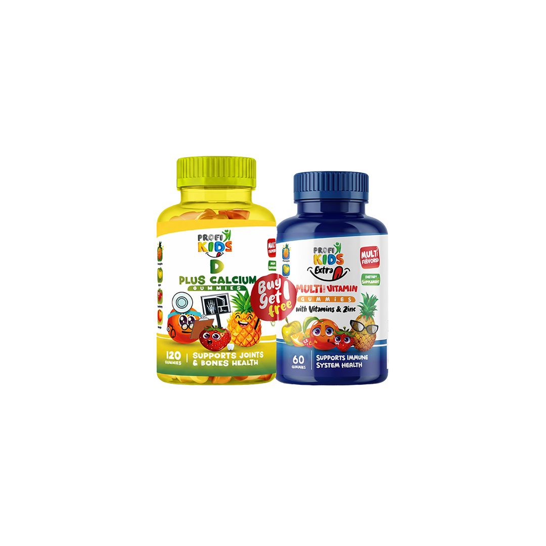 Vitamin D Plus Calcium Gummies + 60 Multivitamin Gummies (1+1)