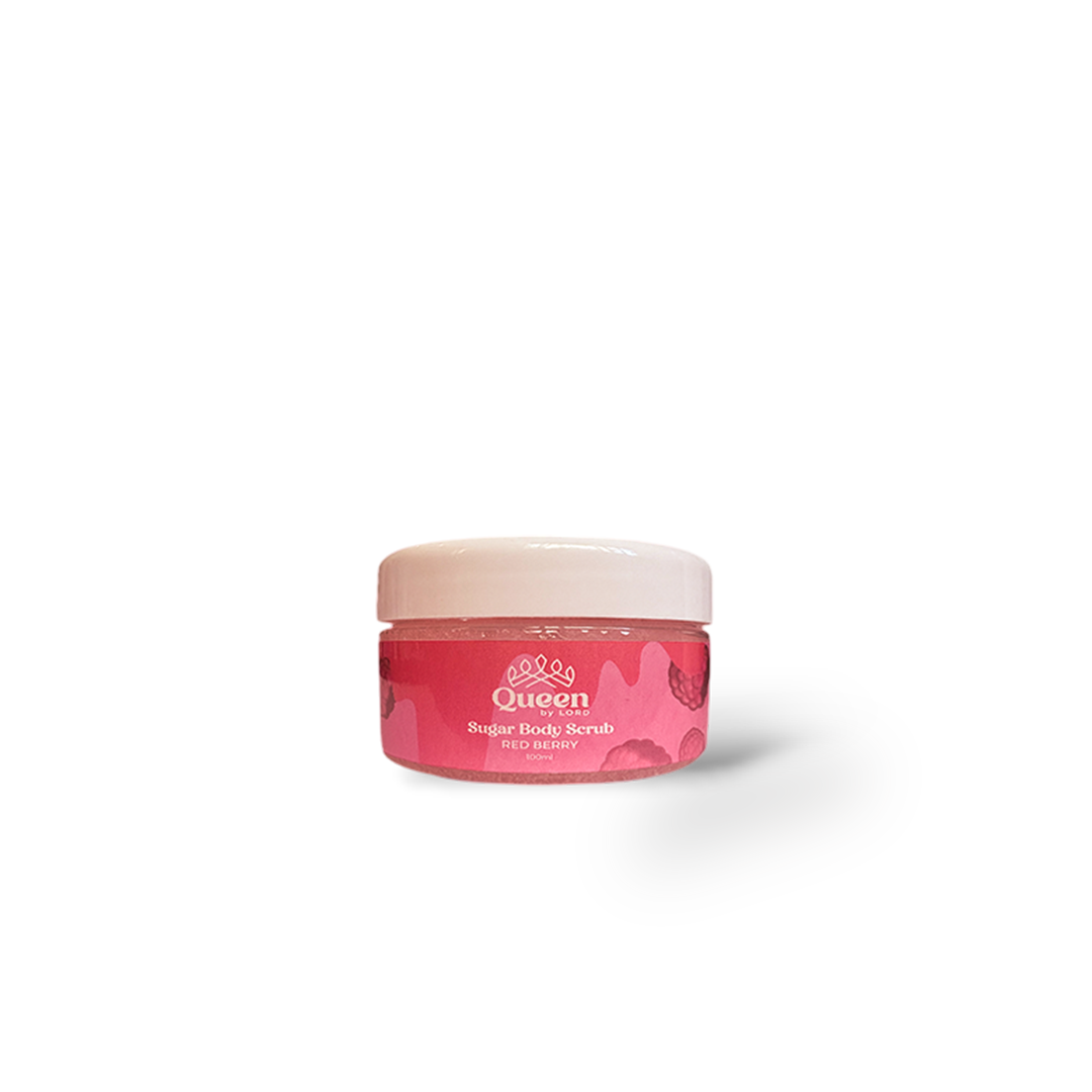 Body Sugar Scrub With Red Berry Scent