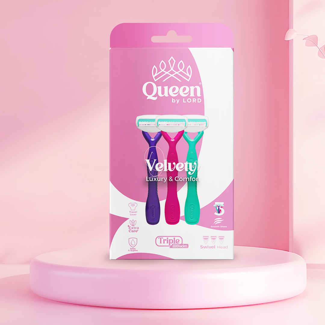 Velvety Triple Blade Disposable Razors (3-Pack)