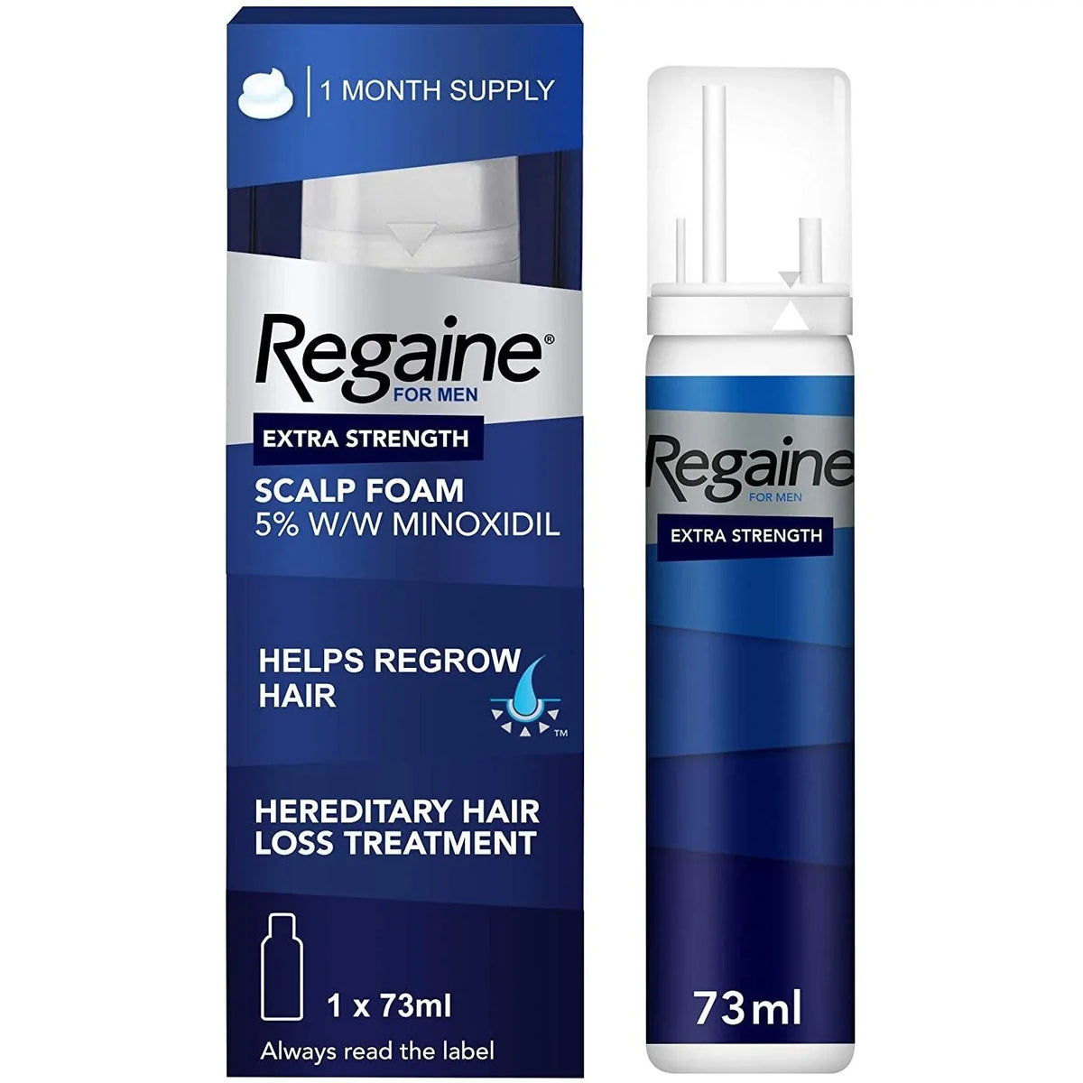 Regaine Hair Regrowth 5% Foam 73ml minoxidil