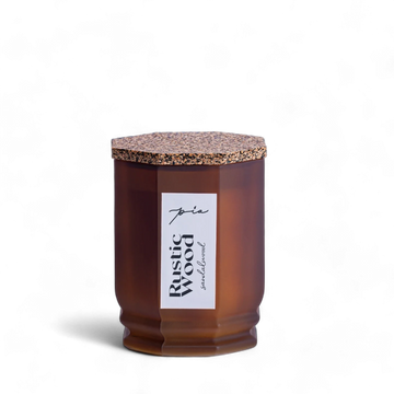 Rustic Wood Candle