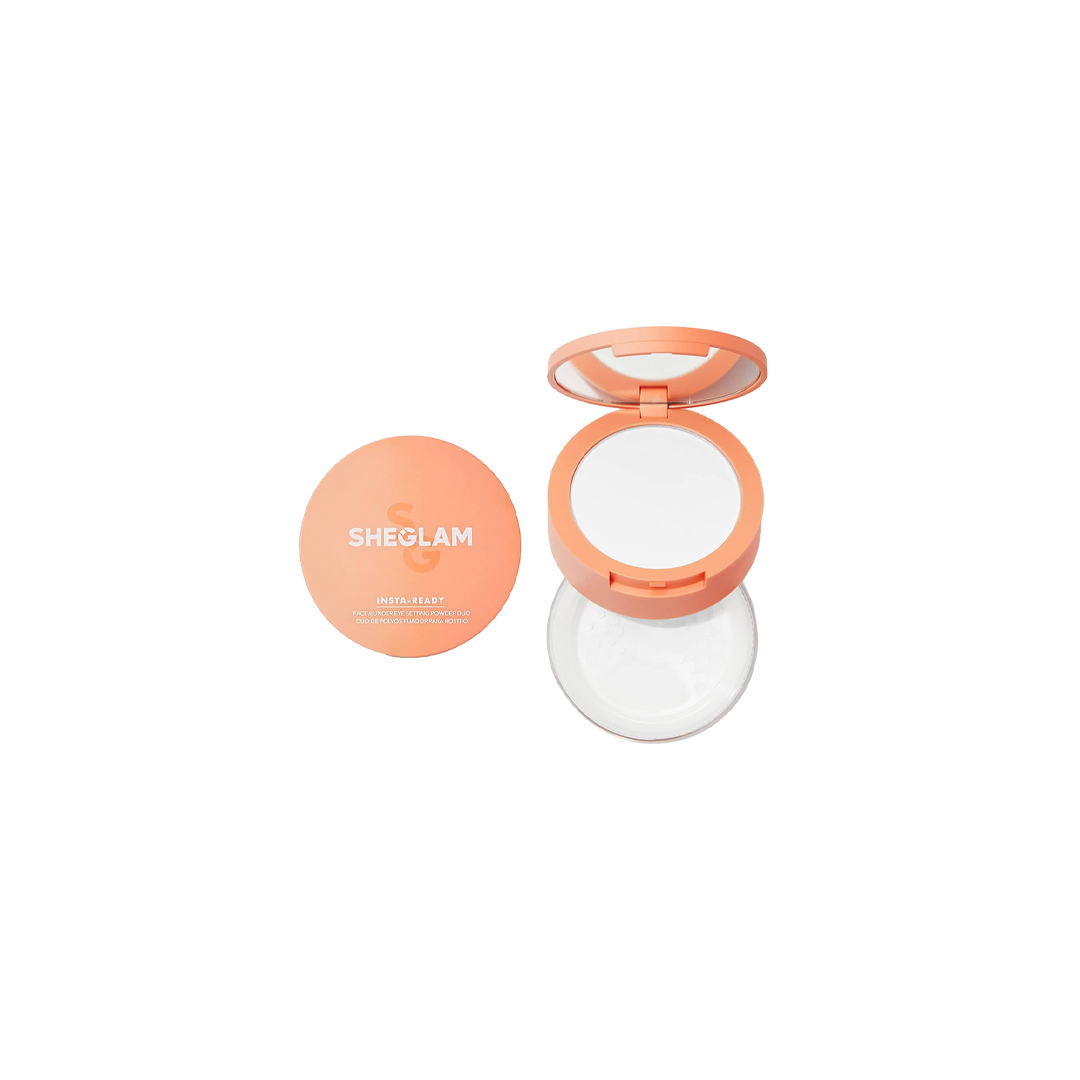 Insta-Ready Face & Under Eye Setting Powder Duo - Natural Linen