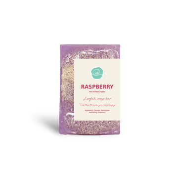 Raspberry Loofah Soap