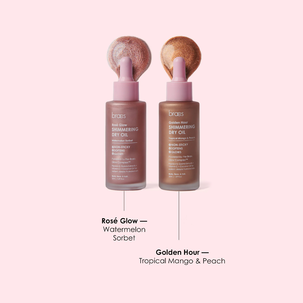 Rosé Glow Shimmering Dry Oil - Watermelon Sorbet
