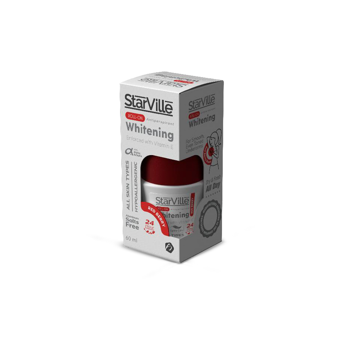 Whitening Roll-on in Red Berry