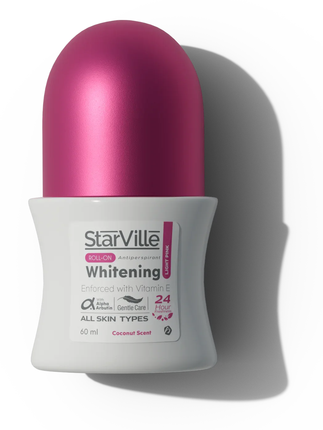 Starville Whitening Roll on Light Pink with Coconut Scent 60 ml Offer | مزيل عرق ستارفيل 60 مل