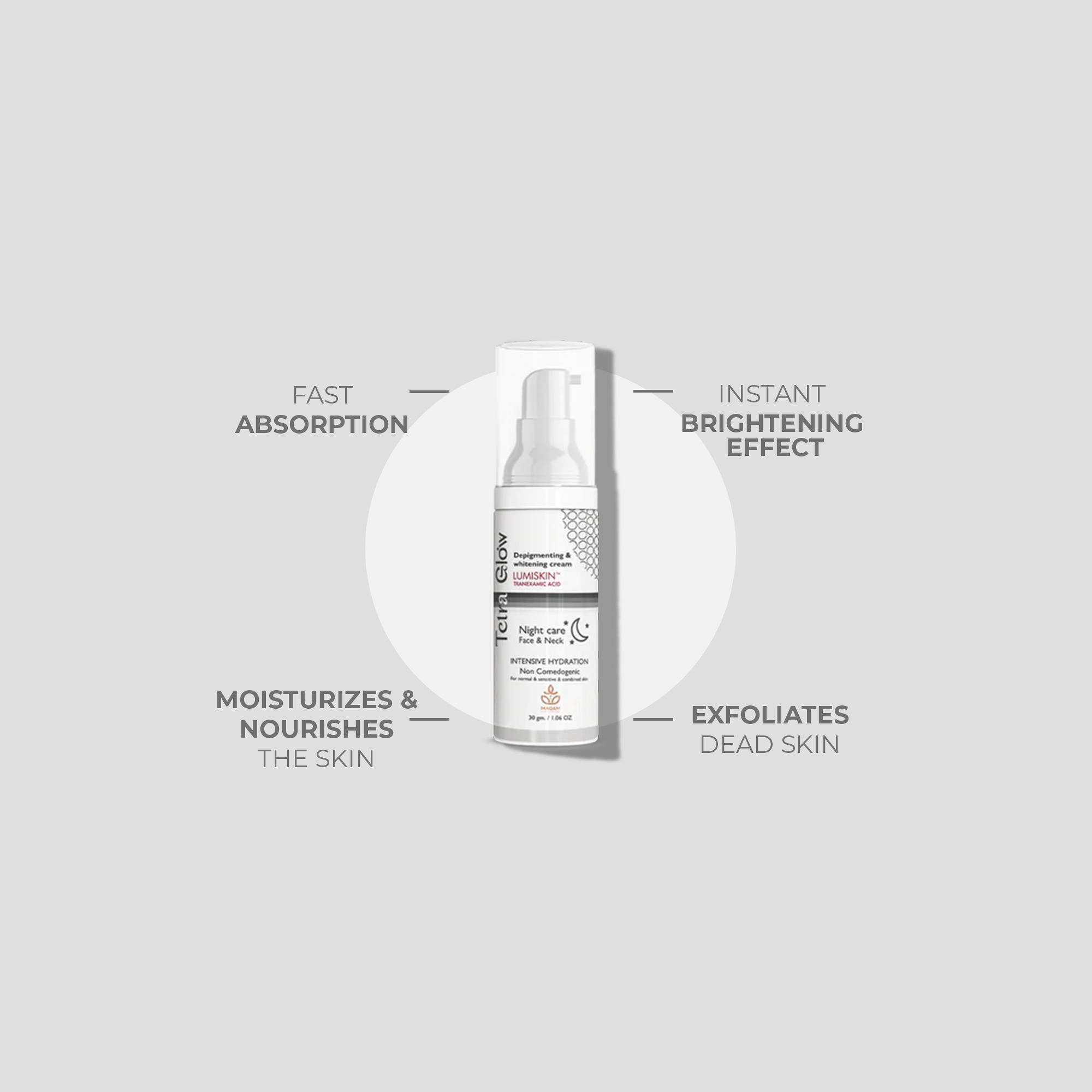 Tetra Glow Face Whitening Night Cream