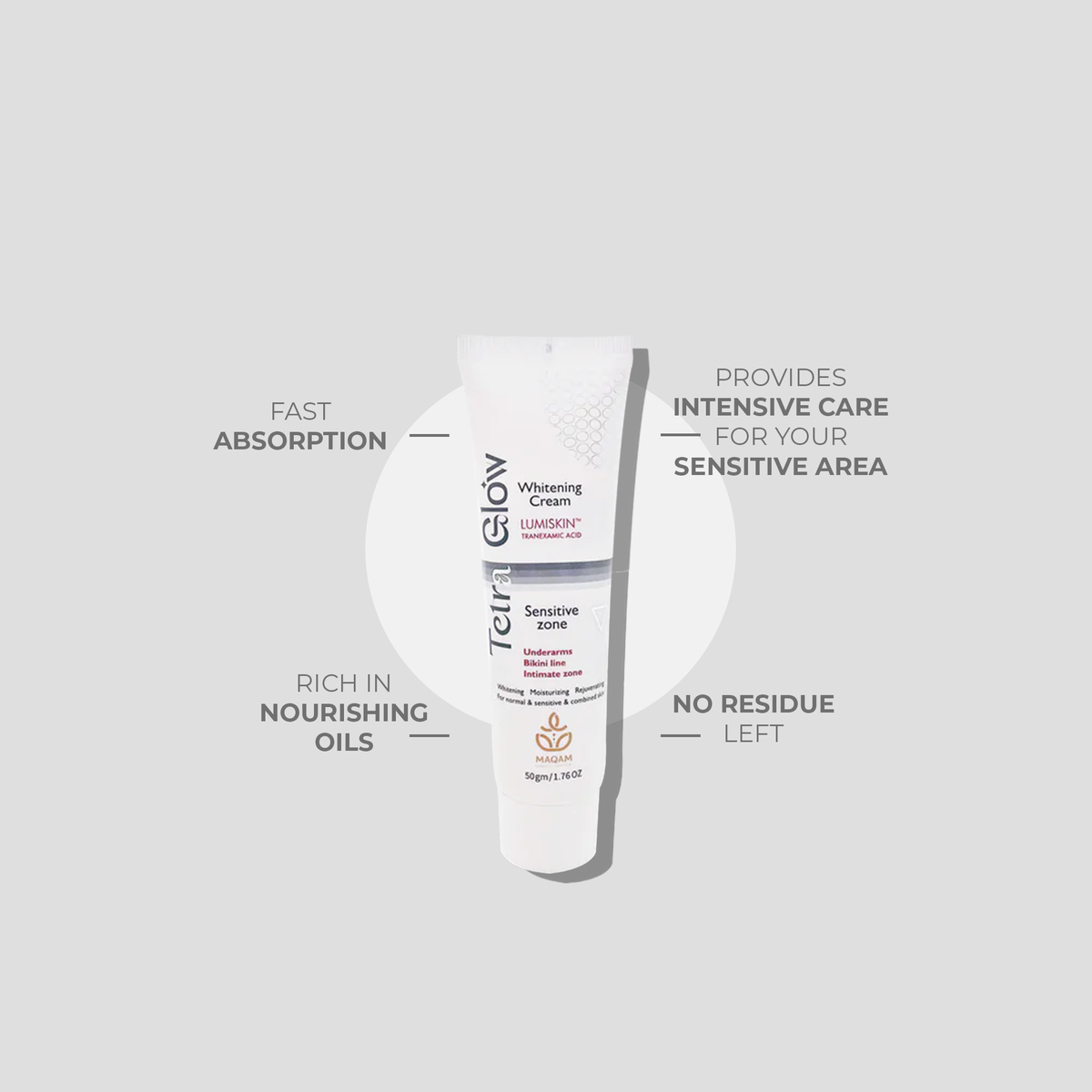 Tetra Glow Sensitive Zone Whitening Cream