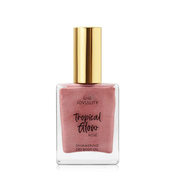 JOVIALITY TROPICAL GLOW SHIMMERING DRY BODY OIL-ROSE 50ML