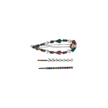 Crystal Hair Clips (Set of 3)