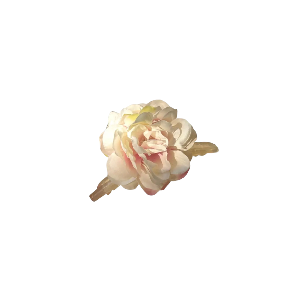 Rose Floral Claw Clip