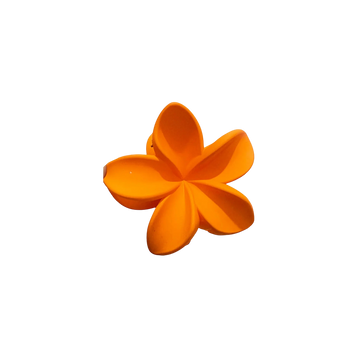 Solid Hawaiian Flower Claw Clip