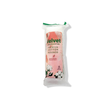 Velvet Cotton Round Pads - 70 Pcs