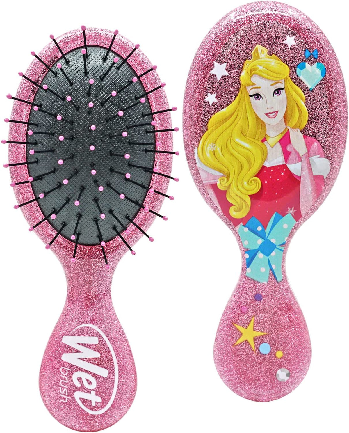 Wet Brush Glitter Ball Aurora - Mini Detangling Brush 736658564693