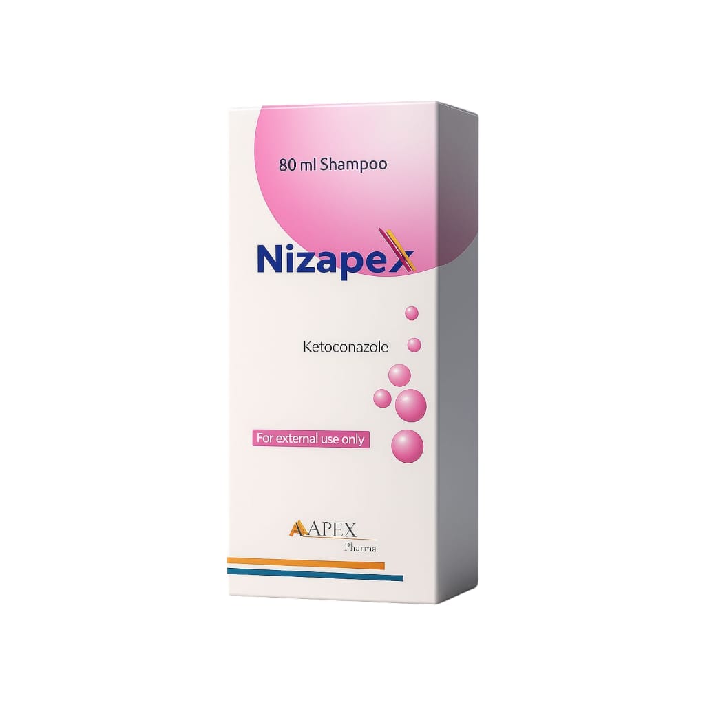 Nizapex Shampoo for All Hairs 80 ml | شامبو نيزابكس ضد القشرة 80 مل